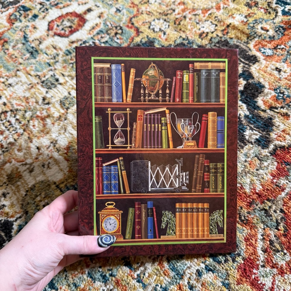 Vintage photo album dark academia vibes